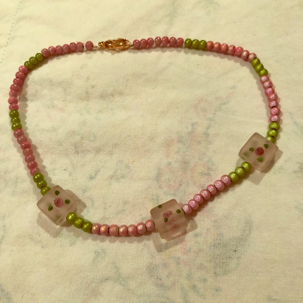 Hand beaded necklace